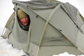 Отговор палатка, замерзший, авантюрист
