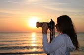 Répondre photographe, mer, coucher du soleil