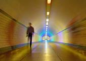 Answer Blur, tunnel, ceiling lights