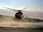 Answer helicopter, desert, rotor