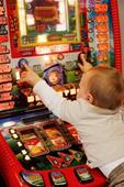 Answer slot machine, buttons, Casino