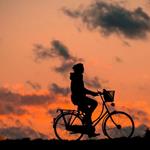 Risposta silhouette,bicicletta